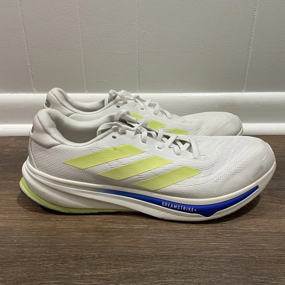 Adidas Supernova Rise 2 White Yellow Running Men Sz 13 NO SOLES